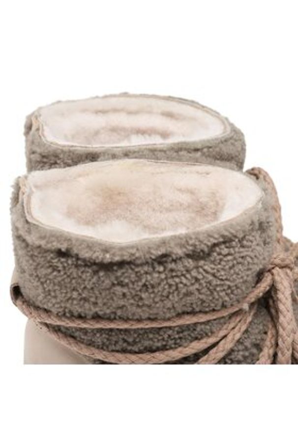 Inuikii Śniegowce Curly 75102-016 Szary. Kolor: szary. Materiał: materiał