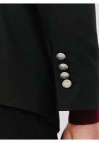 Pako Lorente - PAKO LORENTE – Czarna casualowa marynarka męska. Okazja: na co dzień. Kolor: niebieski, czarny. Wzór: gładki. Styl: casual #4