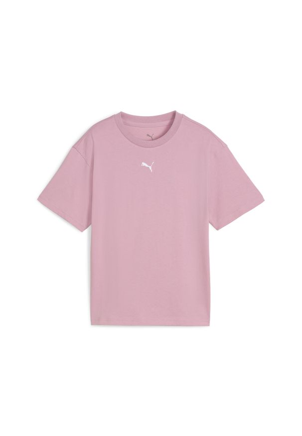 Puma - Młodzieżowa koszulka Essentials Boxy PUMA Poised Pink. Kolor: różowy. Sport: joga i pilates