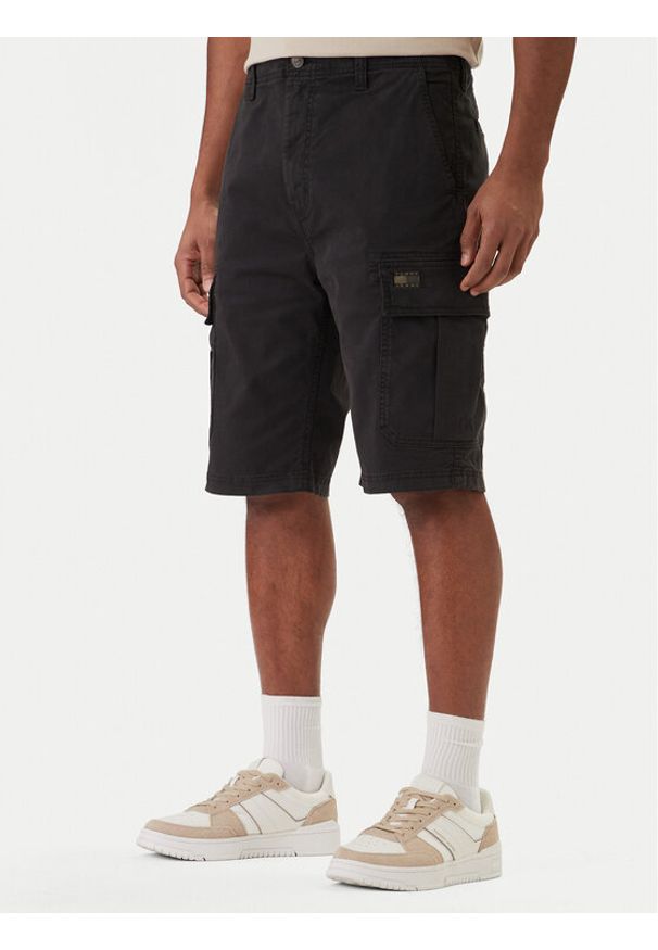 Tommy Jeans Szorty materiałowe Otis DM0DM22831 Czarny Regular Fit. Kolor: czarny. Materiał: bawełna
