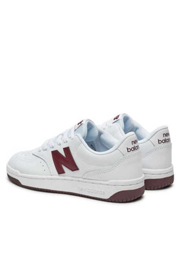 New Balance Sneakersy BB80UFM Biały. Kolor: biały. Materiał: skóra