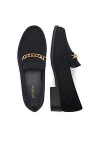 DeeZee Loafersy LE527-14 Czarny. Kolor: czarny. Materiał: materiał #2