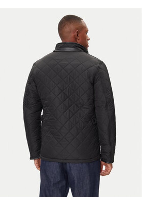 Barbour Kurtka przejściowa Powell MQU0281BK11 Czarny Slim Fit. Kolor: czarny. Materiał: syntetyk