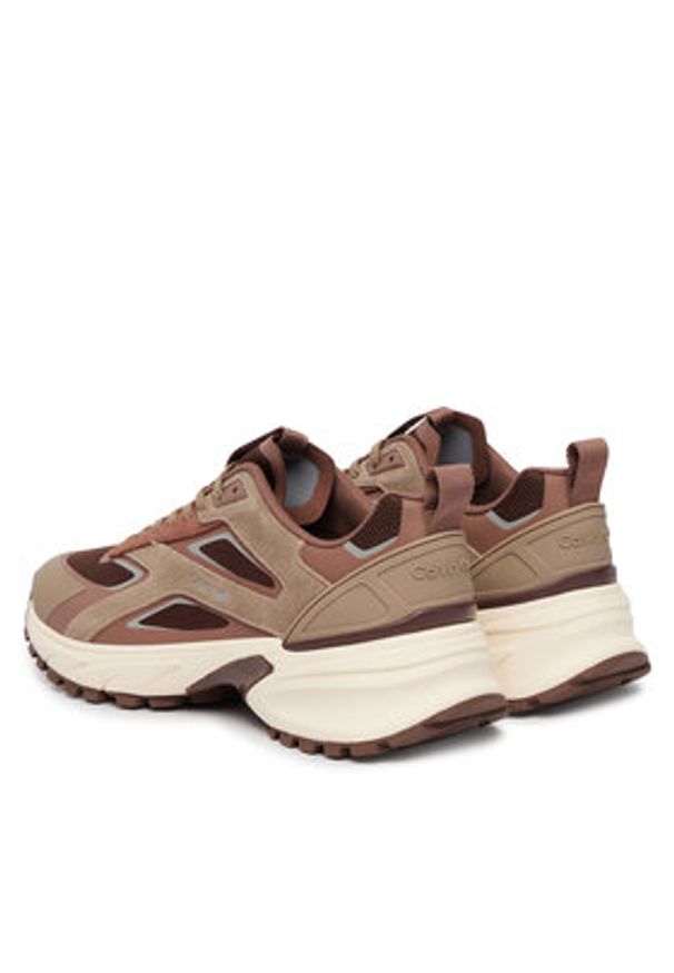 Calvin Klein Sneakersy Hike Runner Ck Stripe Refl Su HW0HW03107 Brązowy. Kolor: brązowy. Materiał: materiał