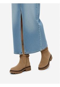 Clara Barson Botki CEO-WS6332-01 Beżowy. Kolor: beżowy. Materiał: materiał #8