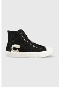 Karl Lagerfeld trampki KAMPUS III NFT męskie kolor czarny KL50356F. Nosek buta: okrągły. Kolor: czarny. Materiał: guma #1