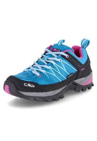 CAMPAGNOLO - Buty trekkingowe damskie CMP 3Q5445620LL. Kolor: wielokolorowy, niebieski, czarny. Materiał: guma, materiał, tkanina, syntetyk