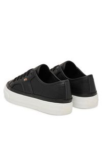 TOMMY HILFIGER - Tommy Hilfiger Sneakersy Platform Vulc Piping Ltr FW0FW09393 Czarny. Kolor: czarny. Materiał: skóra. Obcas: na platformie #5