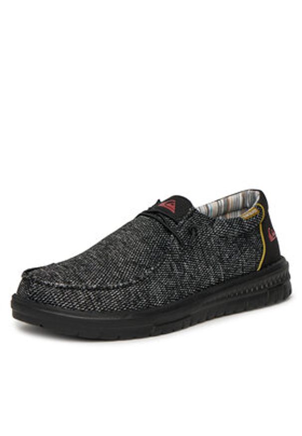 Quiksilver Półbuty WADE-01 Czarny. Kolor: czarny. Materiał: materiał