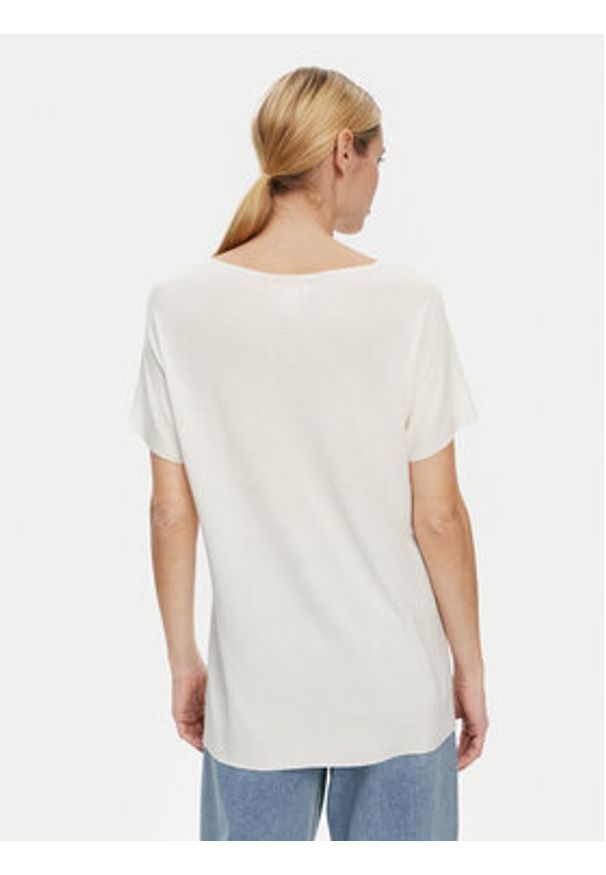 Kontatto Bluzka 3M0514C Écru Regular Fit. Materiał: wiskoza