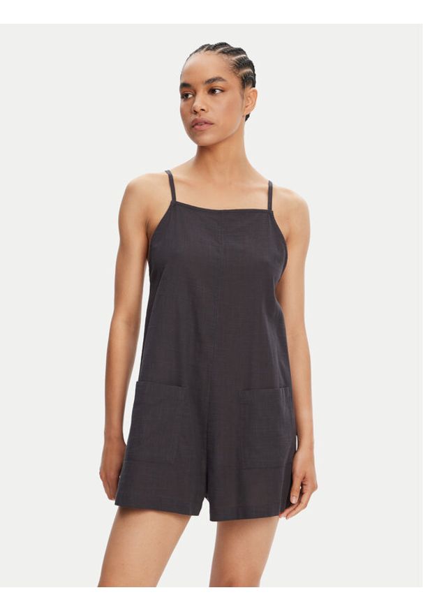 Roxy Kombinezon Lavender Haze ERJWO03014 Czarny Regular Fit. Kolor: czarny. Materiał: bawełna