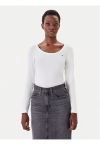Tommy Jeans Bluzka DW0DW20921 Biały Regular Fit. Kolor: biały