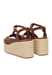 Badura Espadryle EO-AMARI-LT0228-26-805 Brązowy. Kolor: brązowy. Materiał: skóra #9