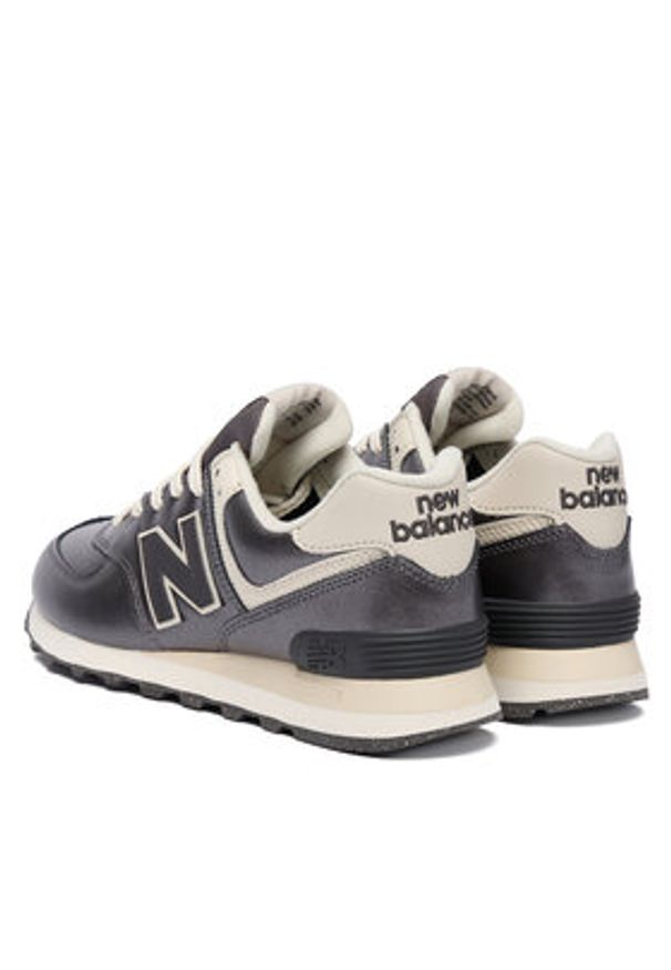 New Balance Sneakersy WL574MGS Srebrny. Kolor: srebrny. Materiał: skóra. Model: New Balance 574