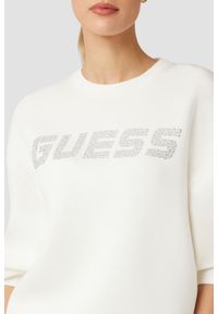 Guess - GUESS Damska bluza w kolorze ecru Cecilia. Kolor: beżowy