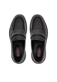 Hugo - HUGO Loafersy Lenner 50548486 Czarny. Kolor: czarny. Materiał: skóra #4