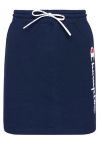 Champion Spódnica mini Vertical Script Logo 112649 Granatowy Custom Fit. Kolor: niebieski. Materiał: bawełna