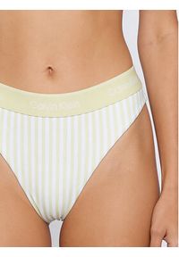 Calvin Klein Swimwear Dół od bikini LV00Q61132 Zielony. Kolor: zielony. Materiał: syntetyk #2