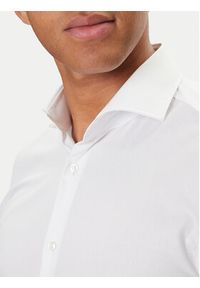 BOSS Koszula H-Hank 50550925 Biały Slim Fit. Kolor: biały. Materiał: bawełna #4