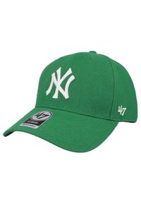 47 Brand - Czapka z daszkiem dla dorosłych New York Yankees MVP Cap. Kolor: zielony. Materiał: wełna, akryl