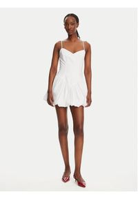 BARDOT Sukienka koktajlowa Lissett Poplin 59794DB Biały Slim Fit. Kolor: biały. Materiał: bawełna. Styl: wizytowy