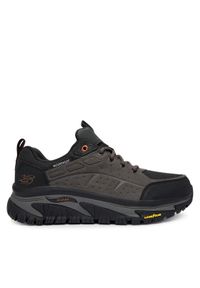 skechers - Skechers Trekkingi Arch Fit Road Walker 237688 CCBK Szary. Kolor: szary. Materiał: zamsz, skóra. Sport: turystyka piesza