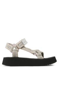 Calvin Klein Jeans Sandały Prefresato Sandal Webbing Mesh YW0YW00969 Beżowy. Kolor: beżowy. Materiał: materiał