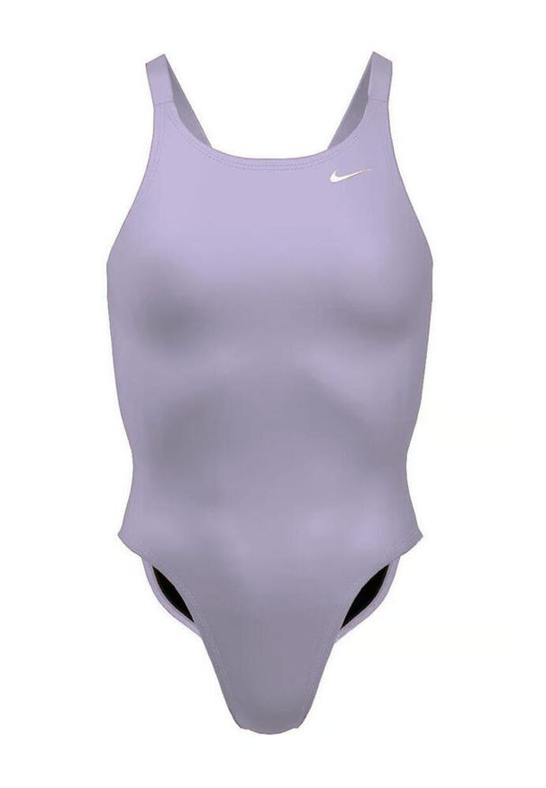 Strój pływacki jednoczęściowy damski Nike Hydrastrong Solid Fastback. Kolor: fioletowy