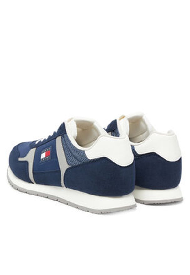 Tommy Jeans Sneakersy Tjm Runner Casual EM0EM01590 Granatowy. Okazja: na co dzień. Kolor: niebieski. Materiał: materiał