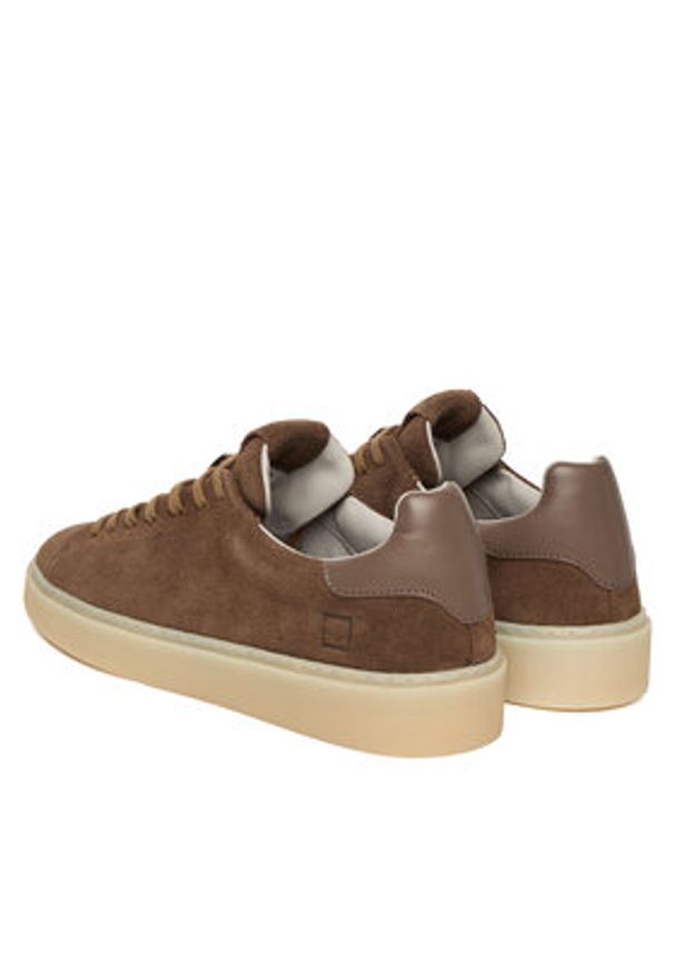 D.A.T.E. Sneakersy Levante Suede M431-LV-SD Brązowy. Kolor: brązowy. Materiał: skóra