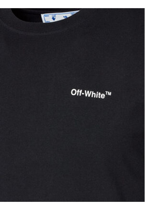 OFF-WHITE - Off-White T-Shirt OMAA027F22JER0111001 Czarny Regular Fit. Kolor: czarny. Materiał: bawełna
