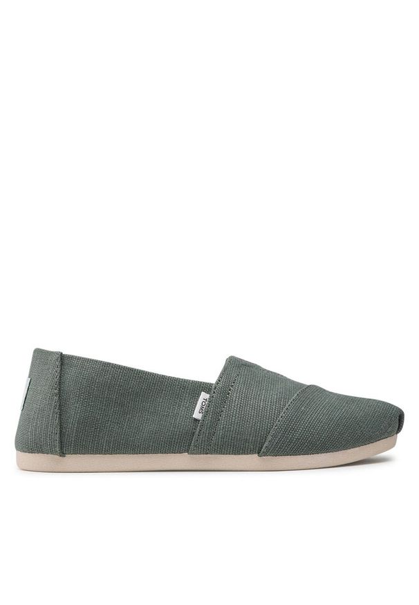 Półbuty Toms. Kolor: zielony