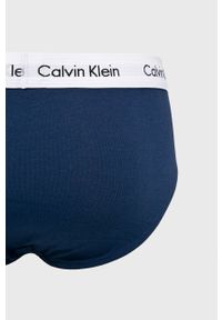 Calvin Klein Underwear - Slipy (3-pack). Kolor: wielokolorowy. Materiał: bawełna, dzianina, elastan. Wzór: gładki #7