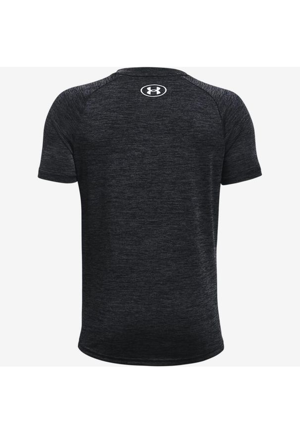 Under Armour - Koszulka dziecięca Under Amour. Kolor: czarny. Materiał: materiał. Sport: joga i pilates