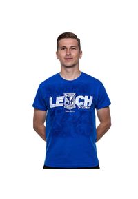 KKS LECH POZNAŃ - Koszulka Lech Poznań niebieska "Niech zwycięża". Kolor: niebieski. Sport: piłka nożna
