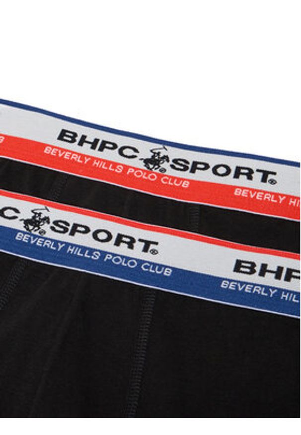 Beverly Hills Polo Club Komplet 2 par bokserek CEO_ZGW_BHPC_003_AW25_(2-PACK) Czarny. Kolor: czarny. Materiał: materiał, bawełna