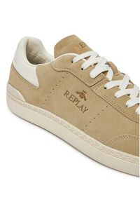 Replay - REPLAY Sneakersy GMSD7 .000.C0003L Beżowy. Kolor: beżowy. Materiał: skóra