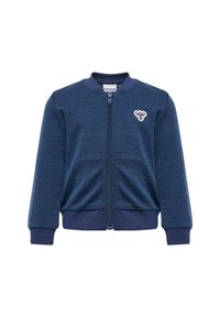 Dziecięca bluza dresowa zapinana na zamek Hummel Bee. Kolor: niebieski. Materiał: dresówka #1