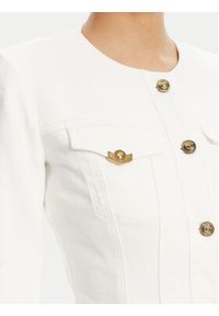 Versace Jeans Couture Kurtka jeansowa 78HAS457 Biały Slim Fit. Kolor: biały. Materiał: bawełna #3