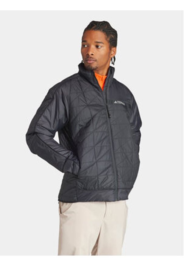 Adidas - adidas Kurtka outdoor Terrex Multi IB4191 Czarny Regular Fit. Kolor: czarny. Materiał: syntetyk. Sport: outdoor