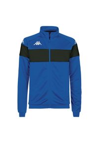 Kurtka z dresu Kappa Dacone. Kolor: wielokolorowy, niebieski, czarny. Materiał: dresówka. Sport: piłka nożna, fitness #1