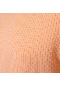 Lekki, Męski Sweter Bawełniany - Pako Jeans - Brzoskwiniowy. Okazja: na spotkanie biznesowe, do pracy. Kolor: pomarańczowy. Materiał: bawełna. Styl: biznesowy, klasyczny #4