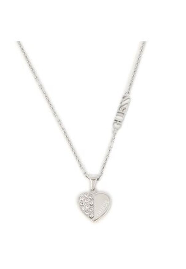 Guess Naszyjnik Lovely Guess JUBN03 035JW Srebrne rodowanie. Materiał: srebrne. Kolor: srebrny
