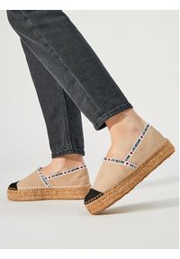 Love Moschino - LOVE MOSCHINO Espadryle JA10553G0IIG0131 Beżowy. Kolor: beżowy. Materiał: skóra, zamsz #2