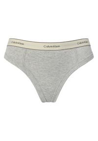 Calvin Klein Stringi LV00QF8771 Szary. Kolor: szary. Materiał: bawełna #3