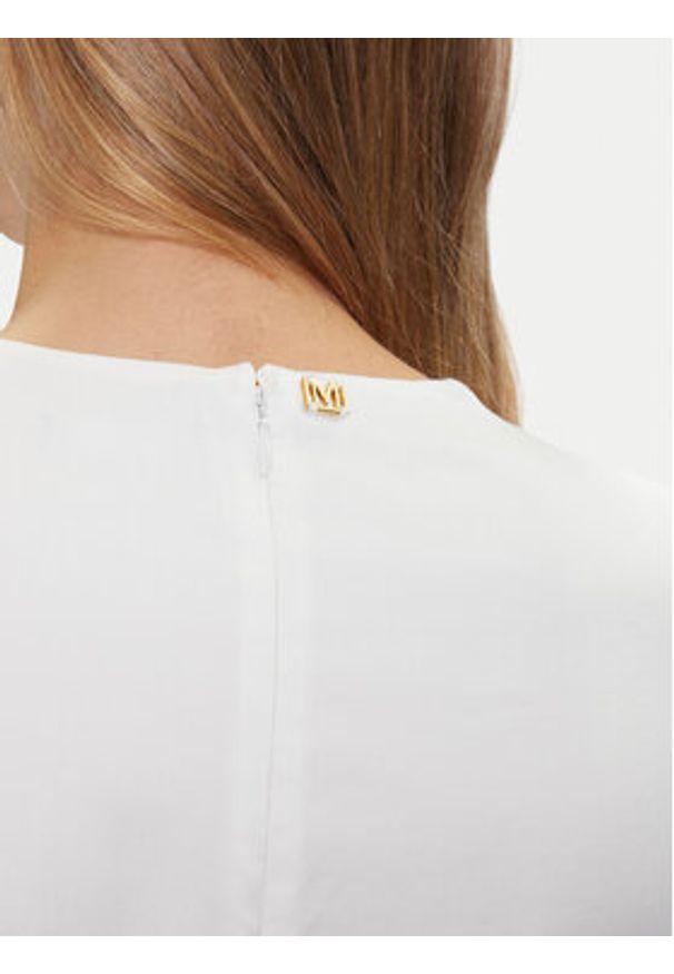 Marciano Guess Bluzka 5BGH13 7390A Biały Regular Fit. Kolor: biały. Materiał: lyocell