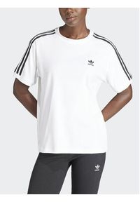Adidas - adidas T-Shirt 3-Stripes IR8051 Biały Regular Fit. Kolor: biały. Materiał: bawełna #6