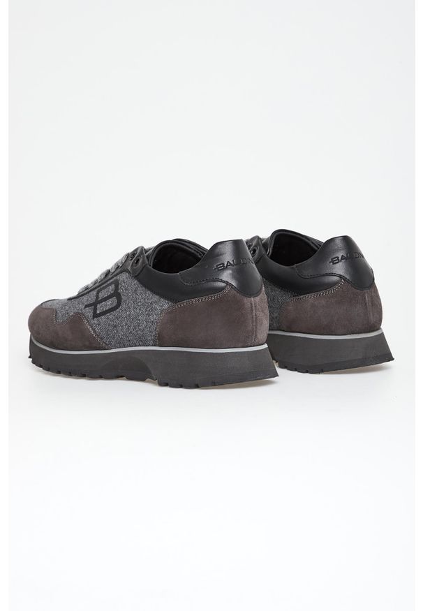 Baldinini - Sneakersy męskie zamszowe BALDININI. Materiał: zamsz