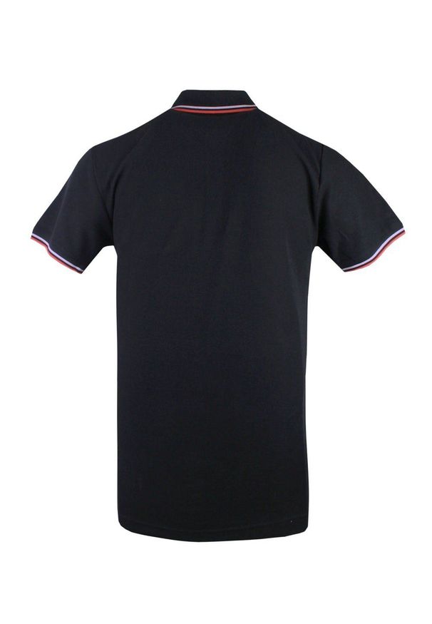 Klasyczna, Męska Koszulka Polo - Brave Soul - Czarna. Okazja: na co dzień. Typ kołnierza: polo. Kolor: czarny. Materiał: bawełna. Sezon: wiosna, lato. Styl: klasyczny