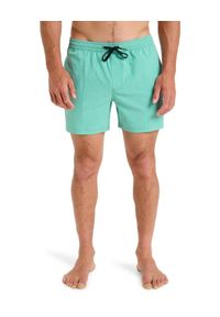 Quiksilver - Szorty kąpielowe dla Mężczyzn EVERYDAY FLEX VOLLEY 15". Kolor: zielony. Materiał: elastan, poliester, materiał. Styl: sportowy